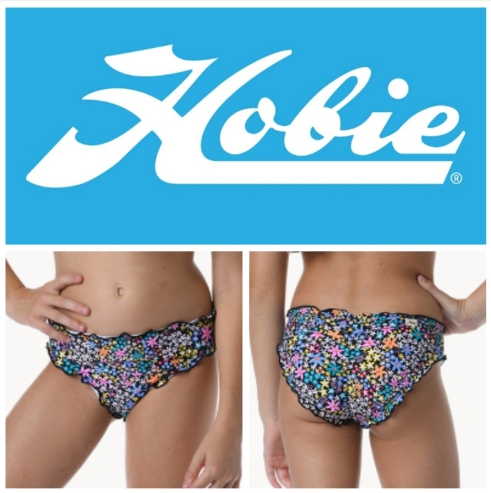 Hobie Girls' Ruffle Hipster Swim Bottom. Size 16